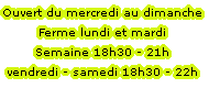 Vivement l'été...on est ouvert tous les midis...